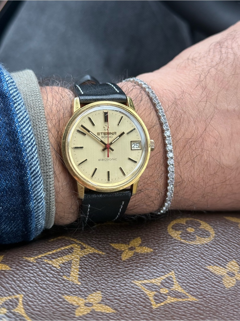 Vintage Eterna Sonic Electronic Watch 35mm